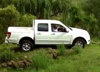 In the drivers seat of the GWM Steed 5