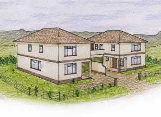 Two-bedroom double storey flats