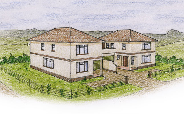 Two-bedroom double storey flats Two-bedroom double storey flats