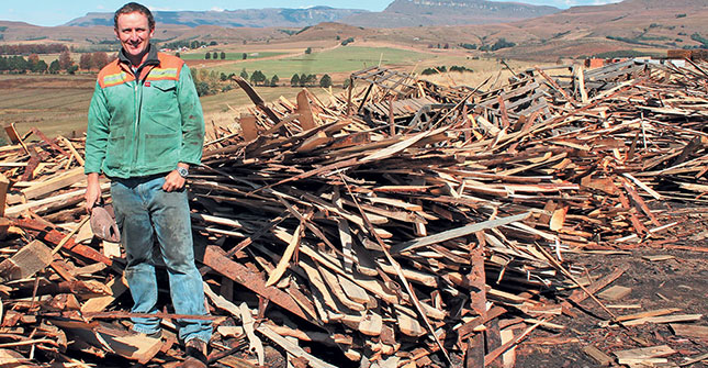 The sawmill that runs on wood gas power The sawmill that runs on wood gas power