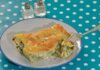 Feta and broccoli lasagne