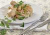 Chicken in white wine with cream and mushrooms