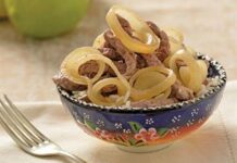 Steak and onion stir fry