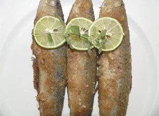 Durban sardines in polenta