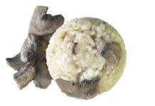 Brandy and mushroom risotto