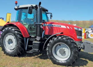 Impressive line-up of tractors at the Nedbank Eston Show massey-ferguson-7614 at the Nedbank Eston Show
