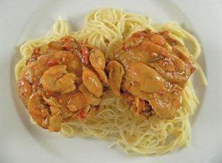 Italian chicken with herbs and mushrooms