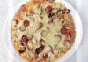 Pizza and oven-dried tomatoes