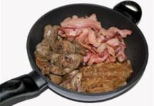 The inside story: Liver, bacon and caramelised onions