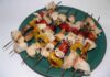 Chicken souvlakia