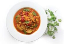 Calabash & chickpea curry