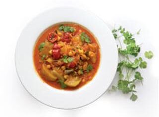 Calabash & chickpea curry