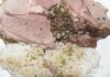 Herb-stuffed lamb