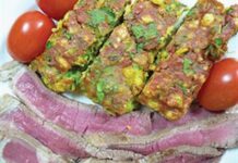Sweetcorn, herb and chilli lagaan