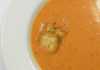 Cream of Tomato soup with croutons
