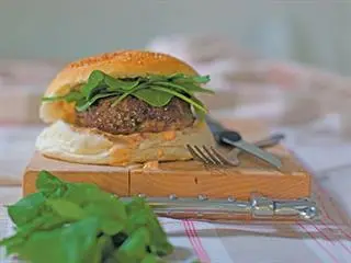 The lamb burger