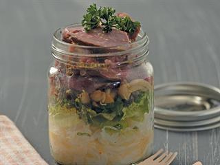 Thai- influenced beef salad in a jar Thai- influenced beef salad in a jar