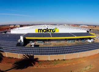 Makro’s Woodmead store is currently being fitted with 1 720 photovoltaic panels collectively capable of producing 709 500kW of electricity from sunlight.