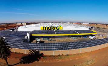 Makro’s Woodmead store is currently being fitted with 1 720 photovoltaic panels collectively capable of producing 709 500kW of electricity from sunlight.