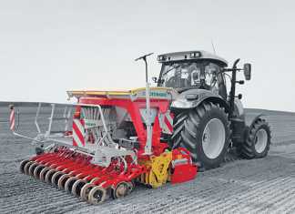 Duplex Seed system from Pöttinger The Aerosem PCS seed drill.