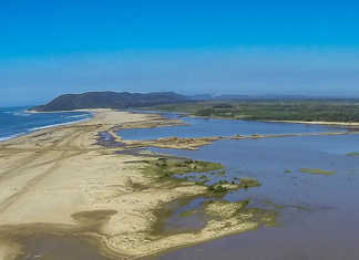 Lake St Lucia Estuary dredging almost complete A May 2017 photograph showing the significant progress been made by removing over 1 million m3 of dredge spoil that separates the Mfolozi River from Lake St Lucia Estuary.