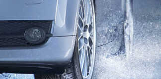 Testing tyres in the wet and dry