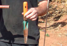 Don’t drown your crop’s roots! Use a trowel for digging soil