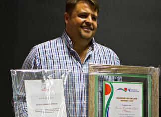 Young Farmer of the Year feels lekker about Northern Cape win Jaco Strauss was announced the Agri Northern Cape Young Farmer of the Year on August 23