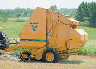 Vermeer comes to Africa Vermeer Rancher 6640 big round baler.