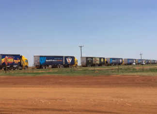 30-truck convoy delivers feed to drought-stricken farmers 30-truck convoy delivers feed to drought-stricken farmers