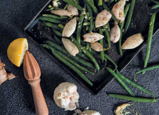 Calamari and green bean salad