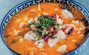 Pickled hake and onions