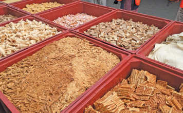 Raw materials include biscuits, ice-cream cones and chocolate
