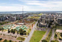 Brasilia aerea eixo monumental