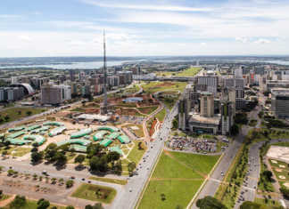 Brasilia aerea eixo monumental