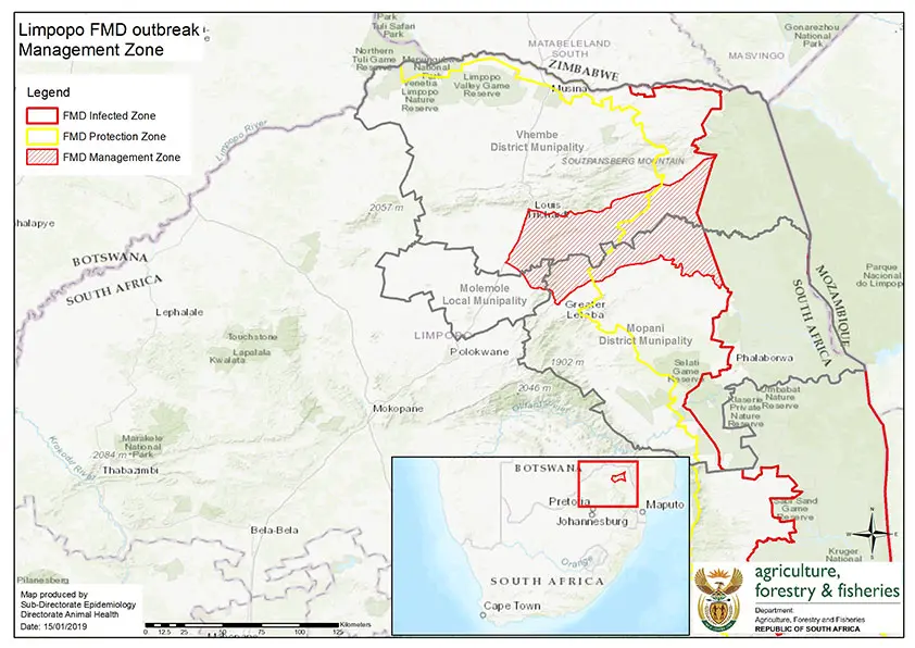 Limpopo FMD Outbreak Management Zone