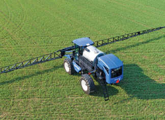 New Holland self-propelled, front boom sprayer model