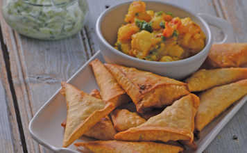 Samoosa with potato filling