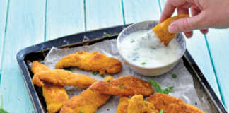 Chicken tenderloins and dip