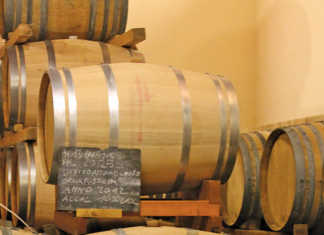 wine barrels