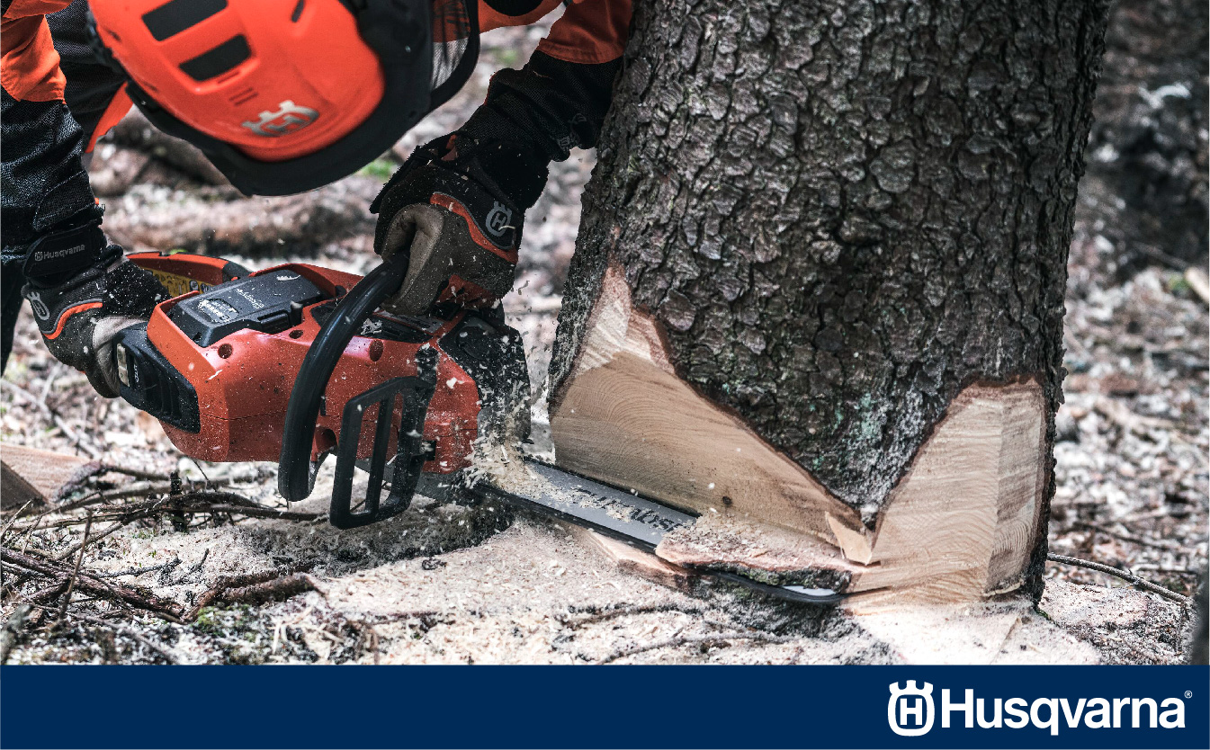 Husqvarna’s new battery-powered chainsaw range