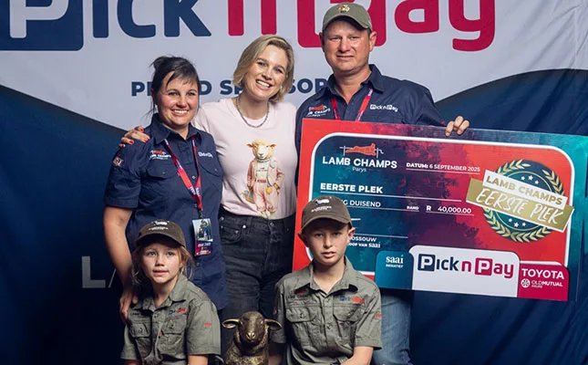 Kroonstad Hampshire Down breeder wins Lamb Champs Parys competition