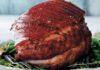 Festive gammon with ginger, garlic & citrus glaze – serves 10 to 12