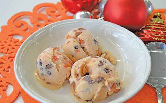 Pete Goffe-Wood’s Christmas pudding ice cream