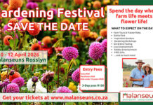 Join us at the 2026 Malanseuns Garden Festival!