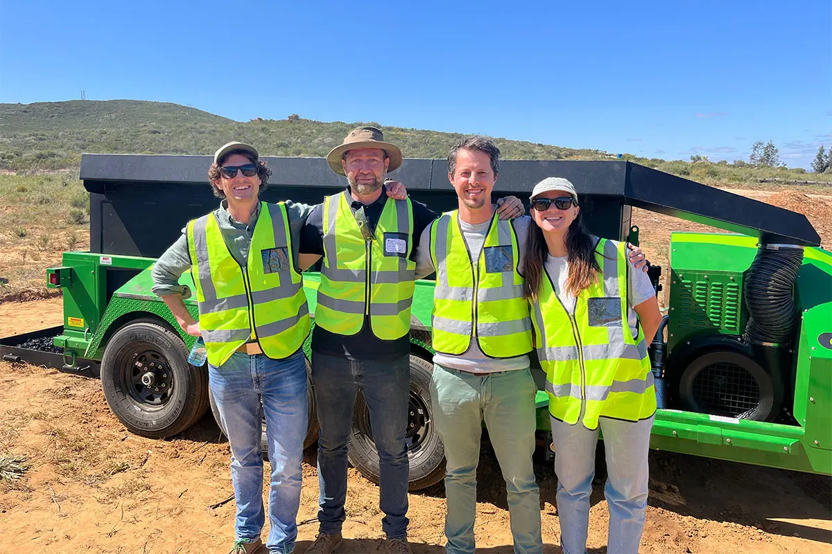 A land-clearing tool that turns bush into biochar