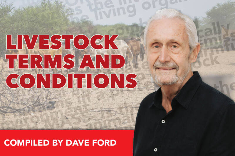 Glossary of Livestock Terms and Definitions