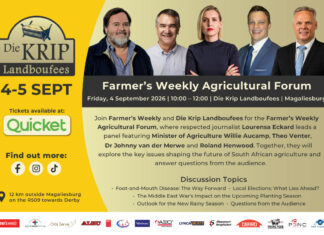 Farmer’s Weekly agricultural forum set for September