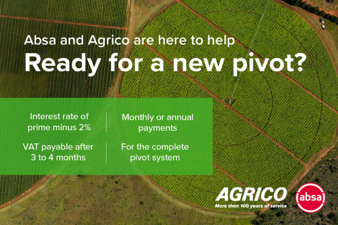 Agrico and Absa team up to make centre pivot finance more accessible